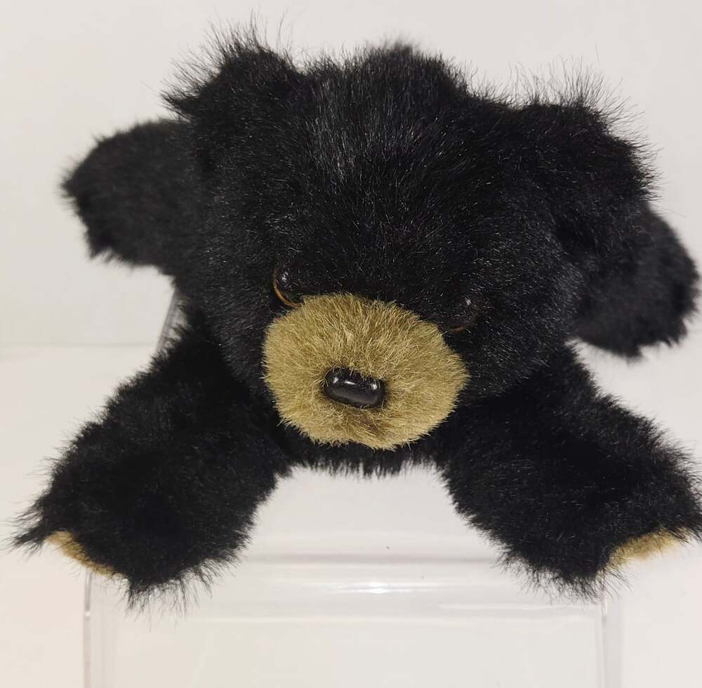 The Bearington Collection Black Bear Plush Stuffed Animal